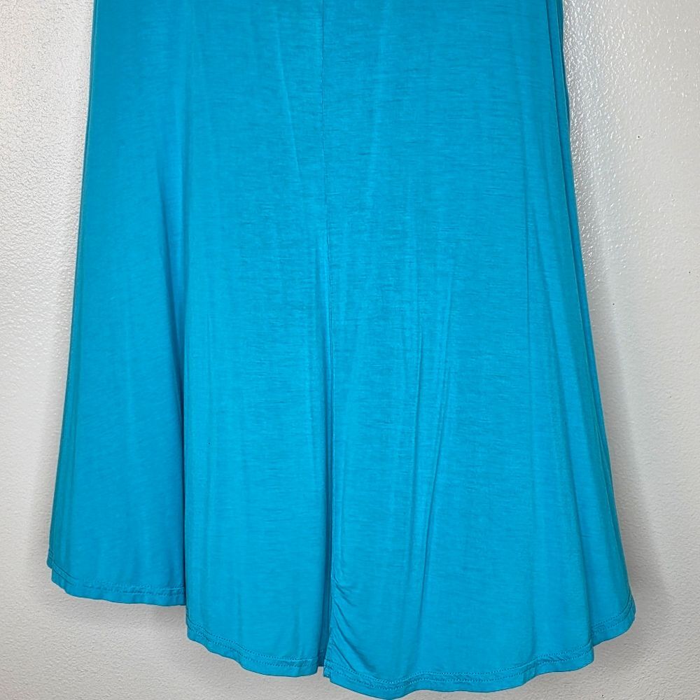 Larace Teal Blue Sleeveless Aline Tunic Tank Size 2X - Picture 8 of 10